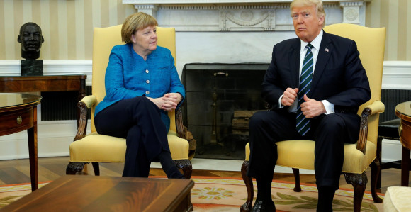 Angela Merkel u posjeti Trampu