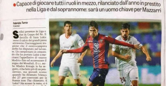Gazeta hvali Sašu Lukića: Levanteov Modrić se vraća u Torino!