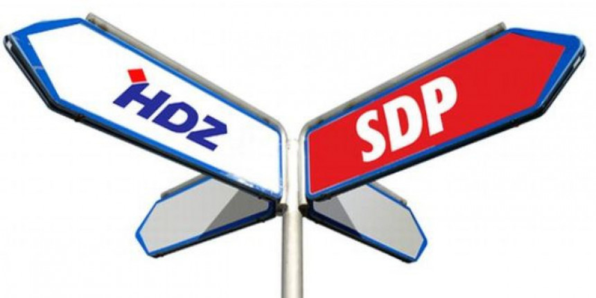 Popularnost HDZ-a pada, SDP-a raste