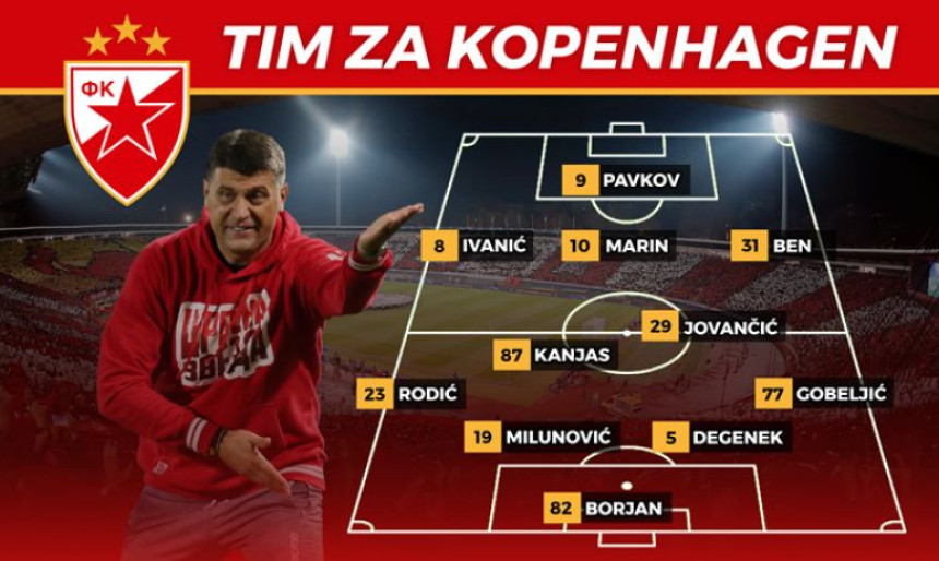 LŠ: Zvezda - tim za Kopenhagen: Hej, Pavkov!