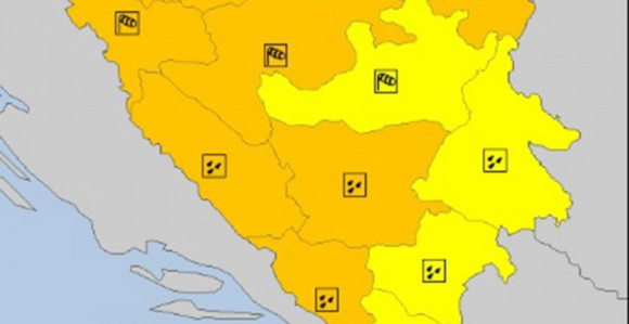 U BiH na snazi narandžasti meteoalarm