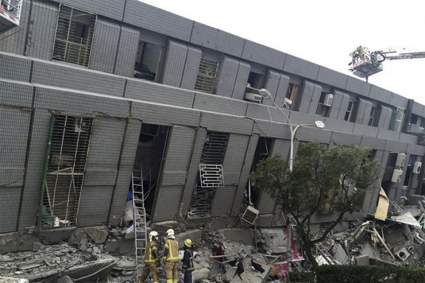 Sedam mrtvih u zemljotresu na Tajvanu