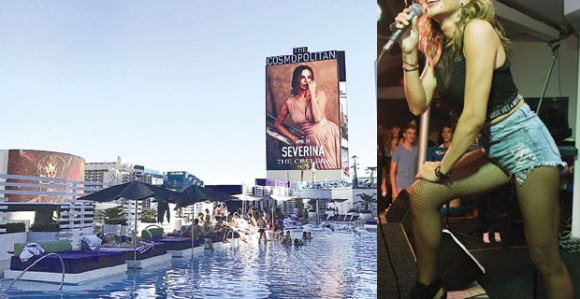 Severina  na bilbordu u Las Vegasu