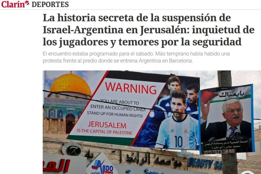 Palestinci prijetili Mesiju - otkazan meč Izraela i Argentine!