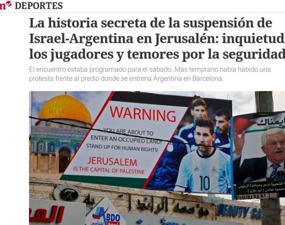 Palestinci prijetili Mesiju - otkazan meč Izraela i Argentine!