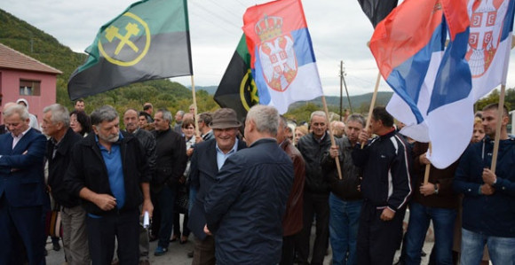 Protest radnika „Trepče“ na Kosmetu