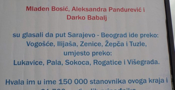 Krivična prijava zbog bilborda