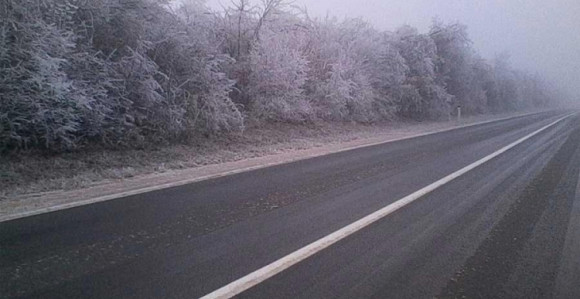Poledica u višim predjelima, smanjena vidljivost