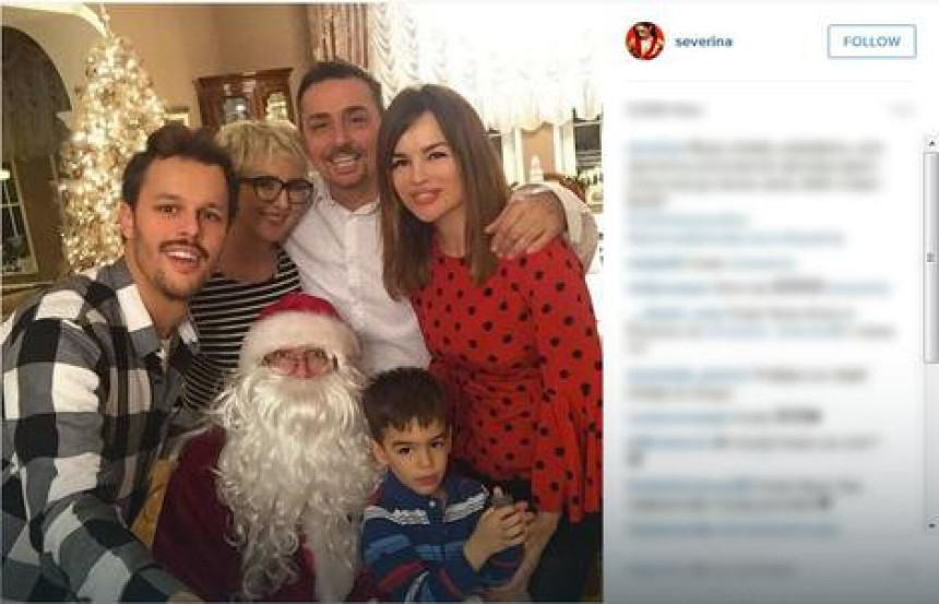 Severina slavi Božić sa sinom i Kojićima
