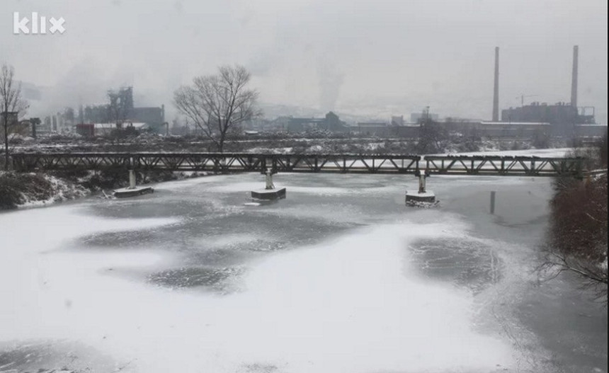 Rijeka Bosna zaledila u Zenici