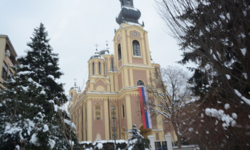 Божићна литургија у храму у Сарајеву