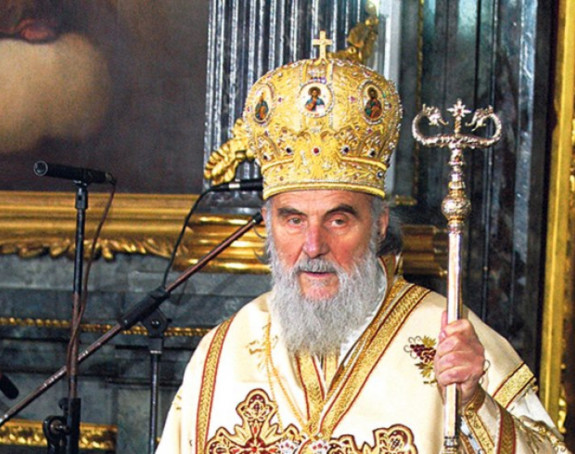 Патријарх Иринеј служио литургију у Саборној цркви у Београду