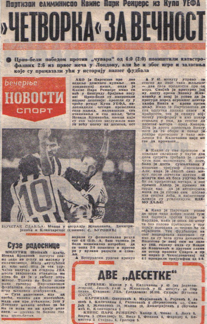 LŠ: Partizanov podvig kao motiv Arsenalu...!