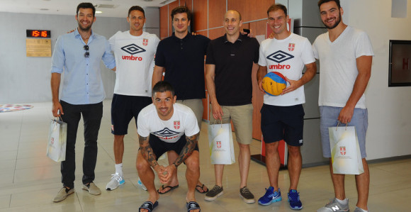 Vaterpolisti podržali "Orlove" pred Vels!