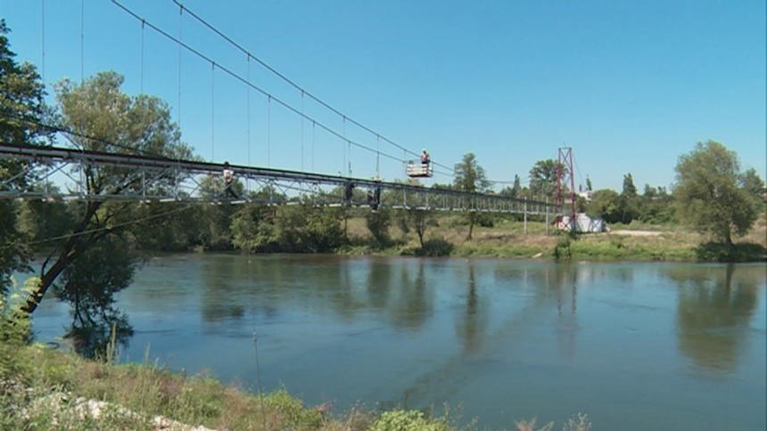 Most preko Vrbasa kao Skadar na Bojani