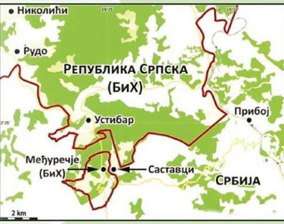 Međurečje -BiH enklava u Srbiji