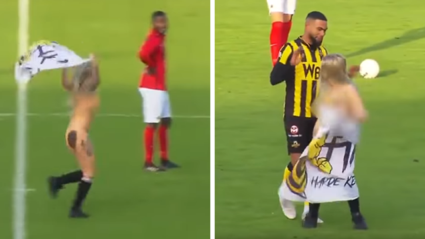 Video: Dobila ovacije - gola na terenu!