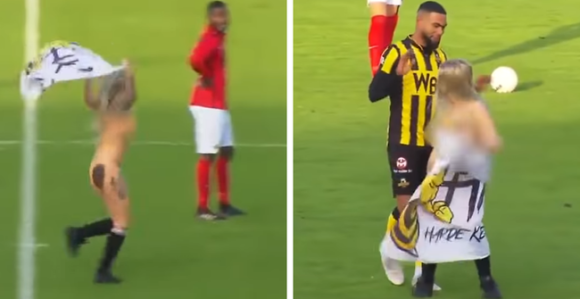 Video: Dobila ovacije - gola na terenu!