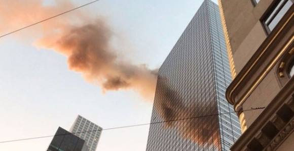 Dim kulja iz Trampove kule