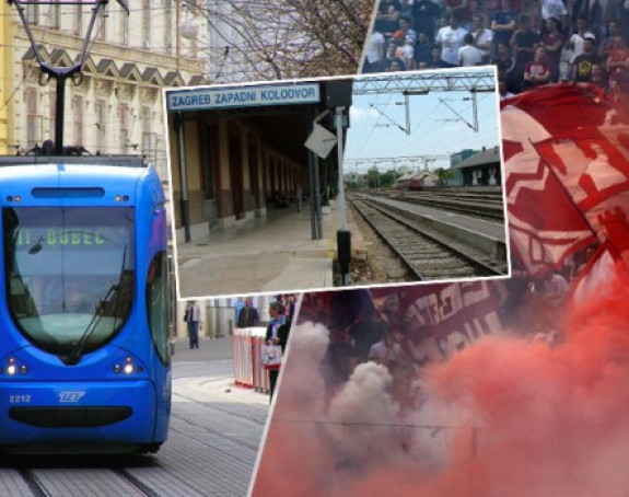 Delije u Zagrebu zaustavili voz, pa u kafiće i pečenjare!