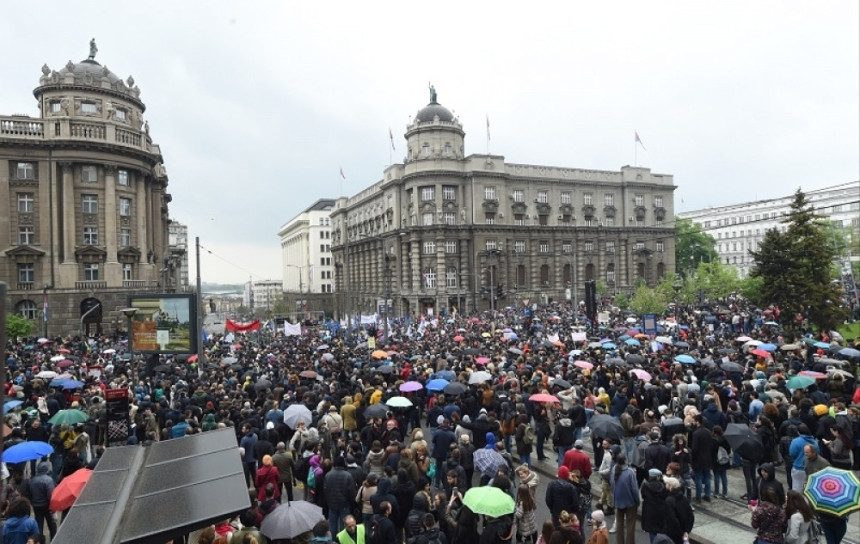 Završen protest u centru Beograda