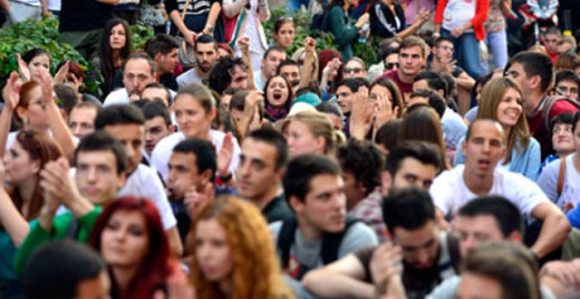 Protest ispred Vlade Srbije