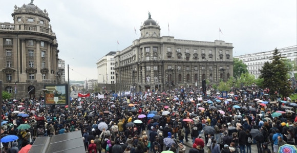 Završen protest u centru Beograda