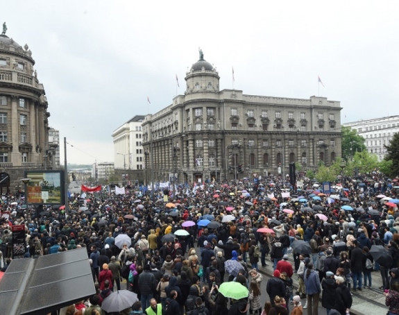 Završen protest u centru Beograda
