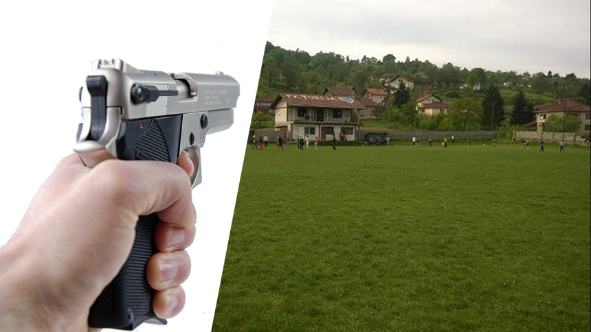 SAMO U BIH: Navijač pucao, igrači se razbježali!