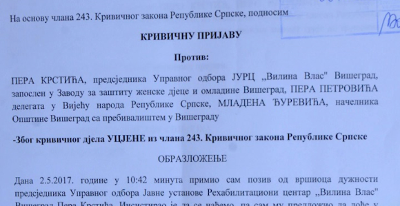 Višegrad: Krivične prijave i ucjene