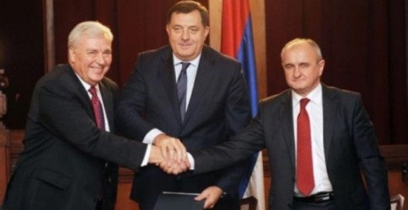 Састанак Додика, Павића и Ђокића
