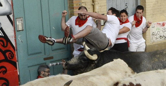 Povrede tokom trke sa bikovima 