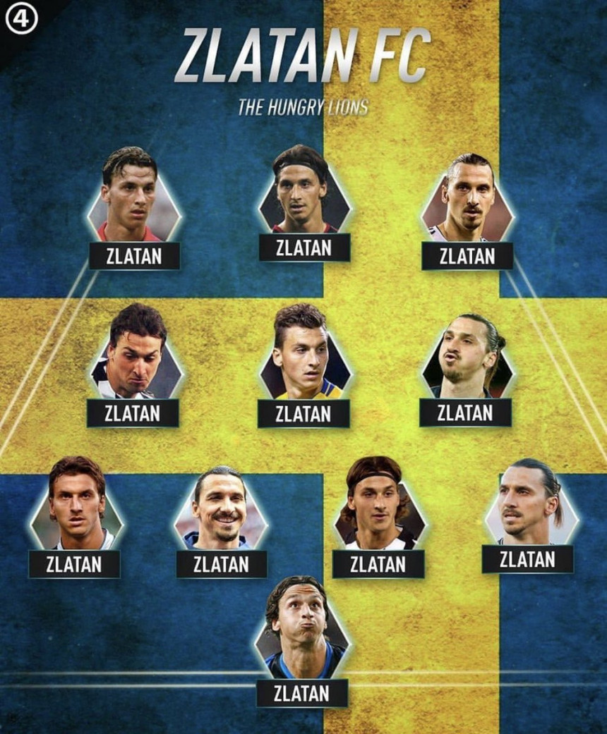 Zlatan izabrao idealnih 11 - sa samo jednim imenom!