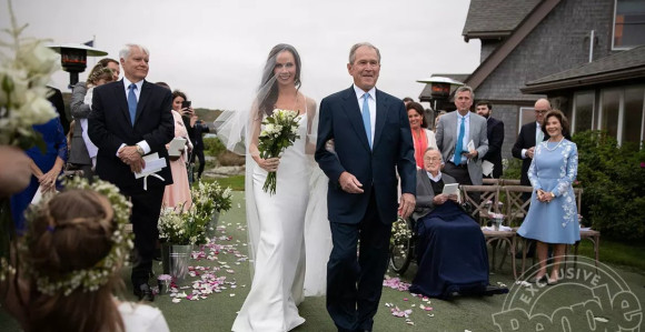 Buš otpratio ćerku do oltara 