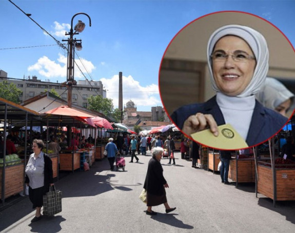 Erdoganova žena pazarila na pijaci u Beogradu