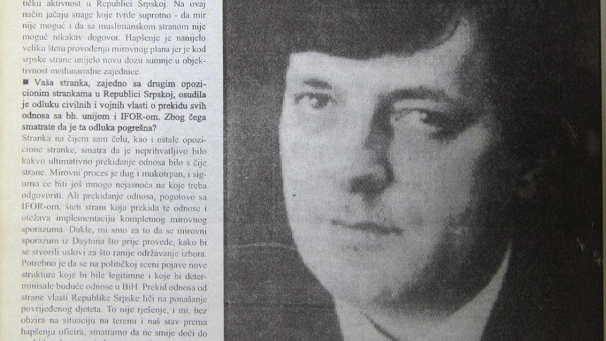 Milorad Dodik 1996. godine: Radovan Karadžić i Ratko Mladić moraju u Hag