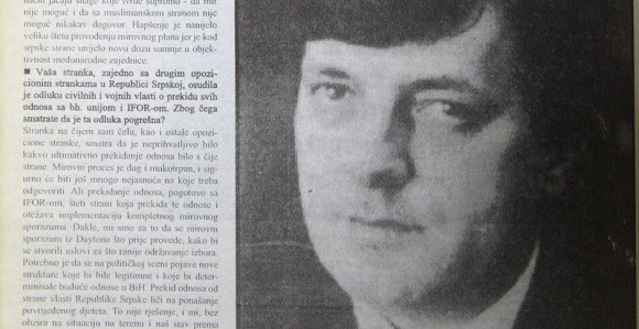Milorad Dodik 1996. godine: Radovan Karadžić i Ratko Mladić moraju u Hag
