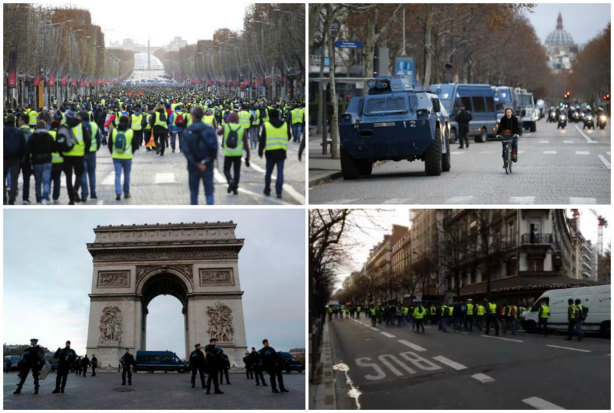 Suzavac na grupu demonstranata