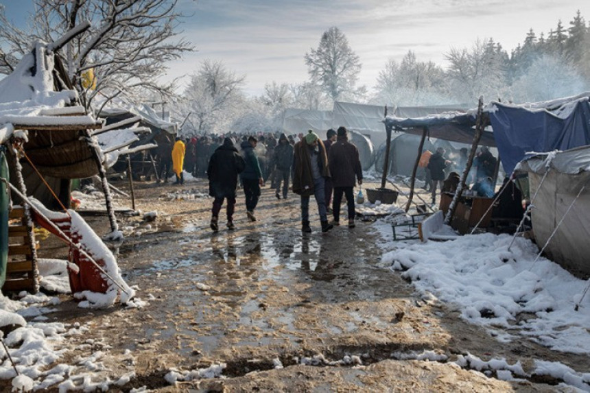 У току припреме за премјештање кампа Вучјак