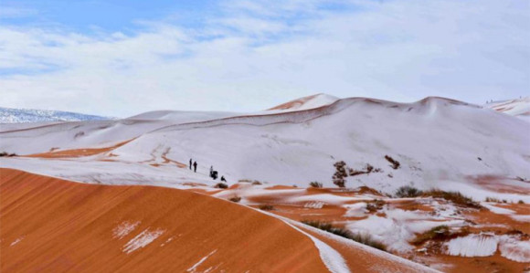 Neobičano: Pao snijeg u Sahari