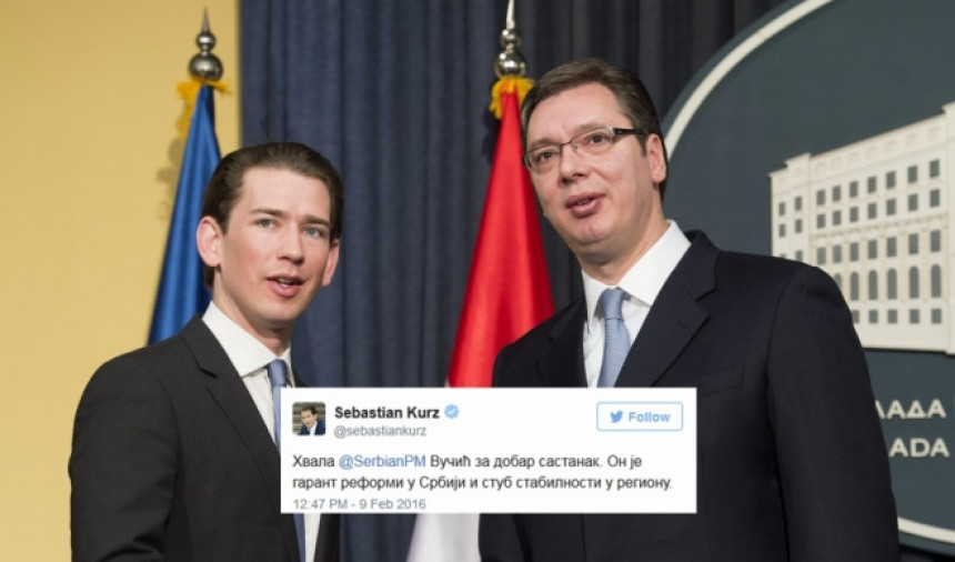 Аустријски министар на твитеру пише ћирилицом