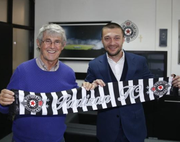 Legendarni Bora Milutinović posjetio Partizan!