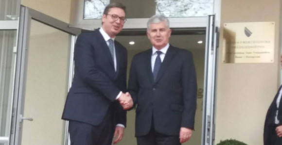 Počeo sastanak Vučića i Čovića