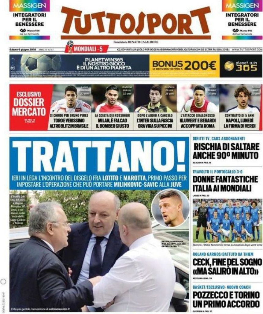 Pregovaraju: Juventus - Lacio - Sergej Milinković Savić!