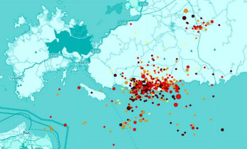У Бодруму 490 земљотреса у 24х