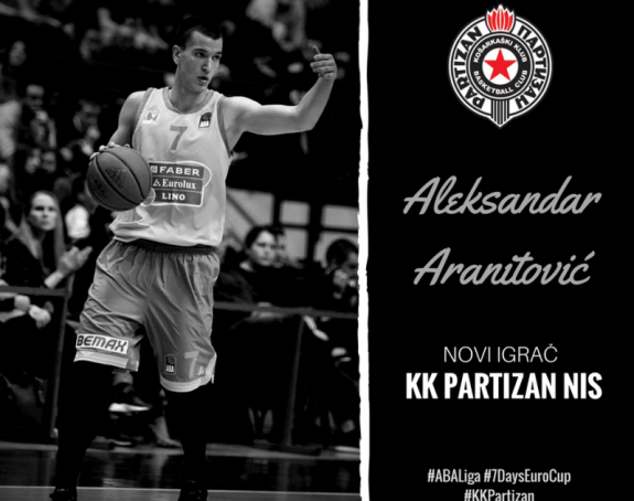 Aranitović: Dolazim u Partizan potpuno oporavljen!