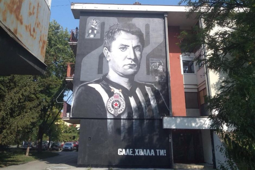 Sale, hvala ti! Mural u čast legende Partizana!