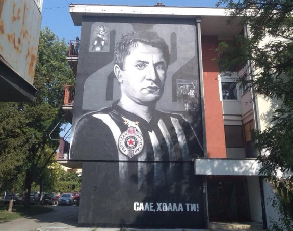 Sale, hvala ti! Mural u čast legende Partizana!