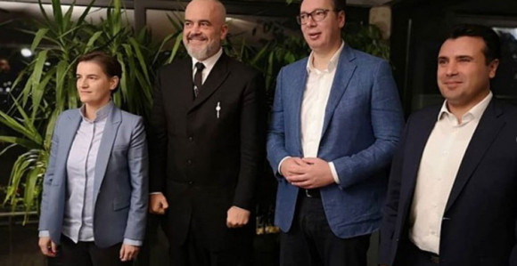 Vučić i Brnabić priredili večeru za Zaeva i Ramu