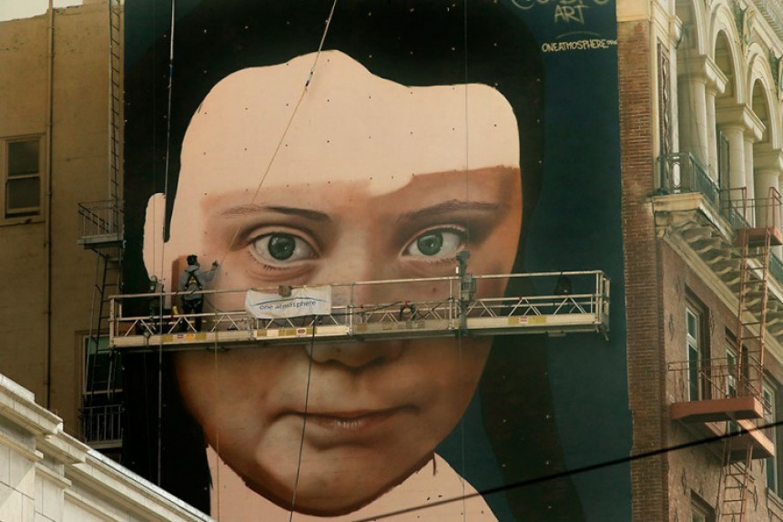 Greta Tunberg dobila mural u San Francisku